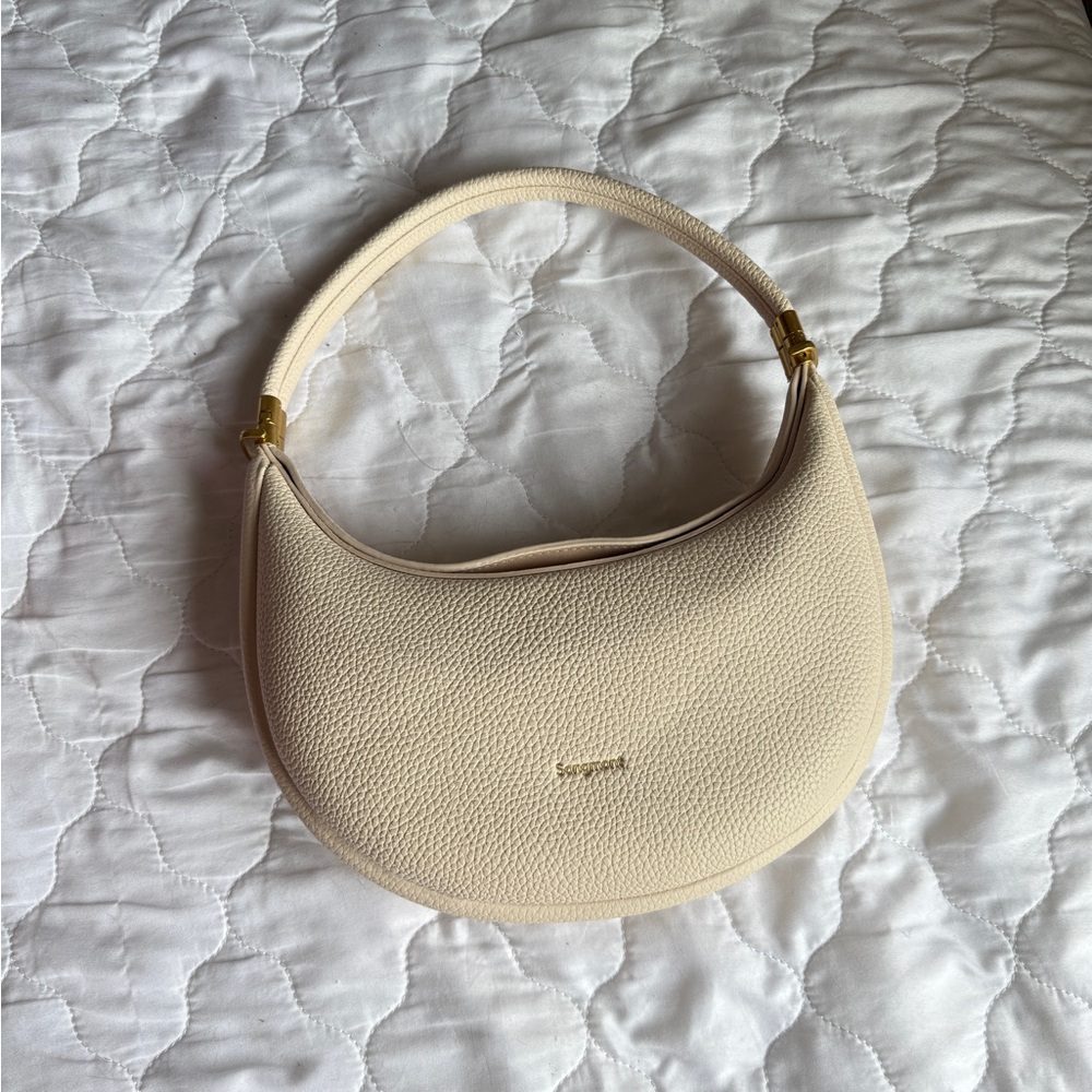Songmont Cream Shoulder Bag Modern Minimalist